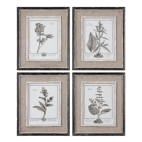 4-pc. Casual Grey Study Framed Wall Art Set