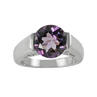 PearLustre by Imperial Sterling Silver Amethyst Ring