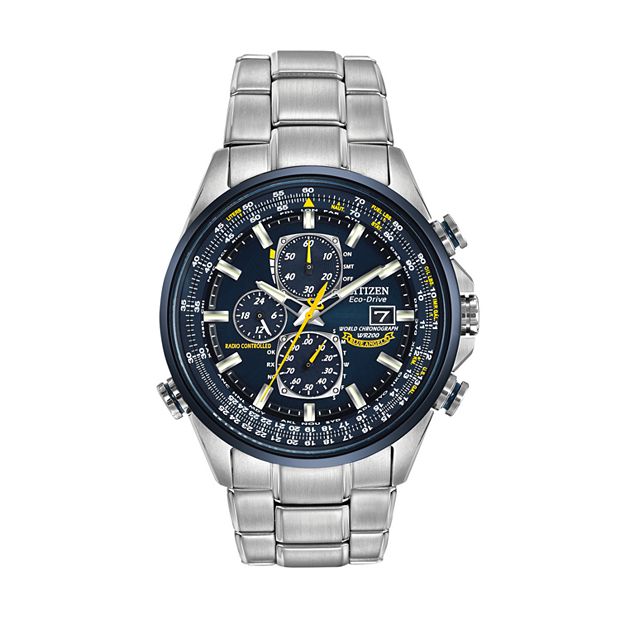 Citizen Eco-Drive Men's Blue Angels World A-T Stainless Steel