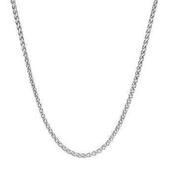 Men's LYNX Stainless Steel Wheat Chain Necklace