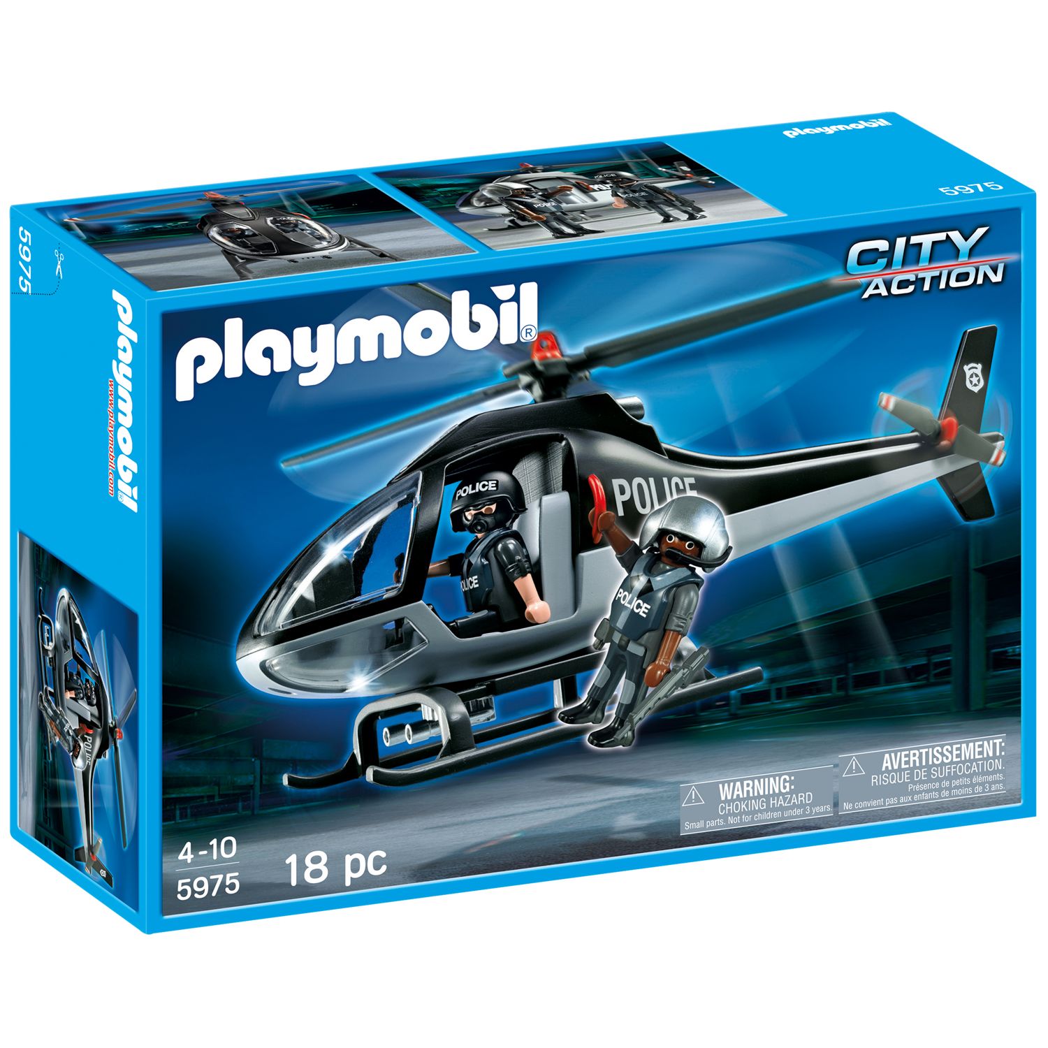 playmobil police plane