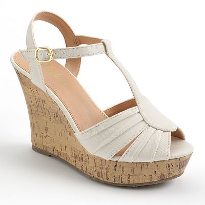 Candie s Platform Wedge Sandals Women