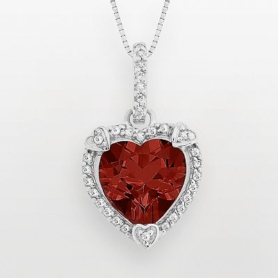 Kohls garnet necklace hot sale
