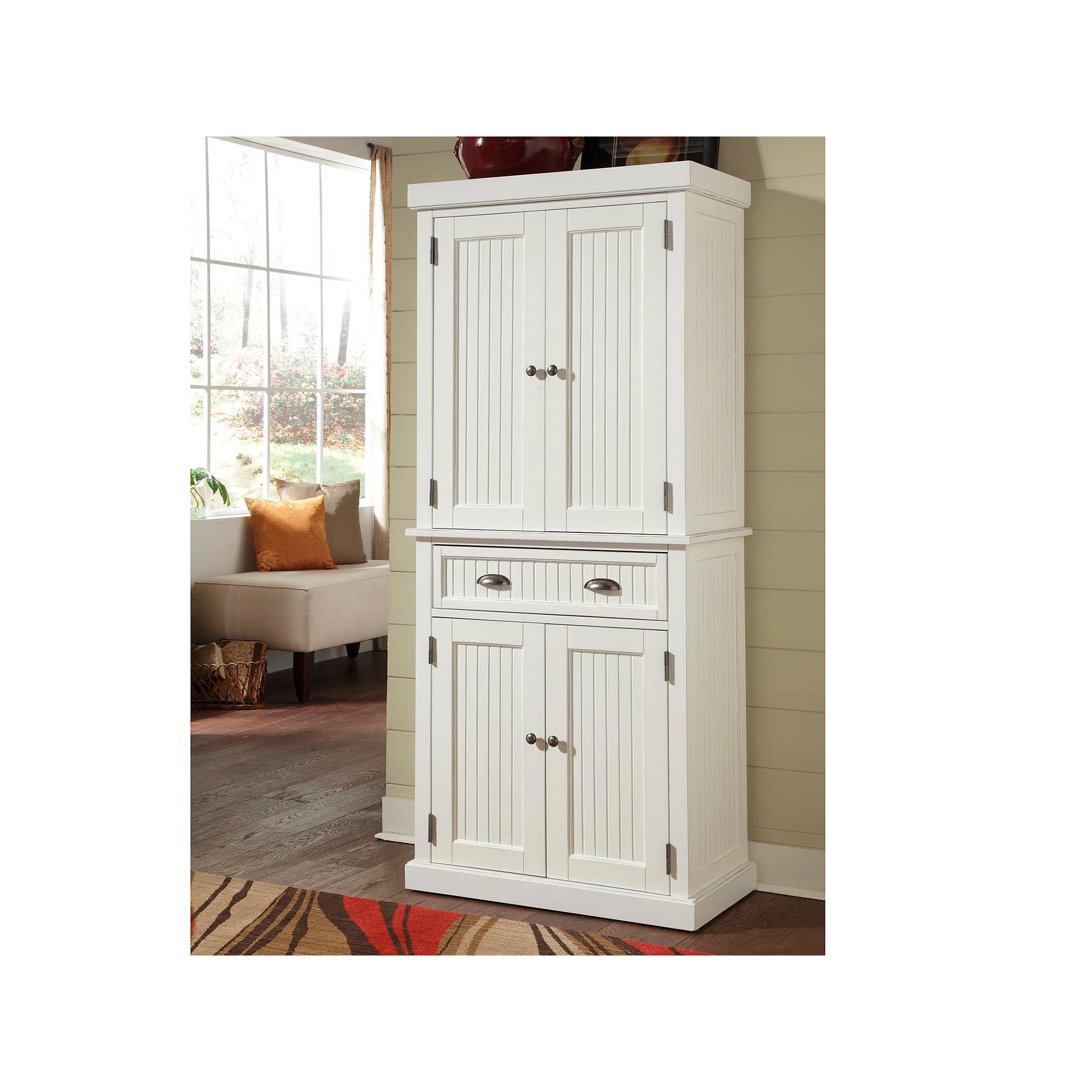 homestyles Nantucket Pantry, White
