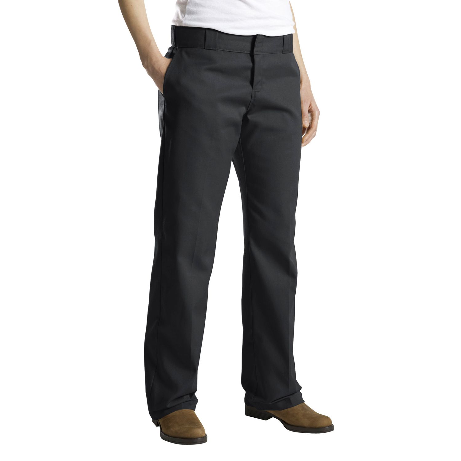 womens dickies pants black