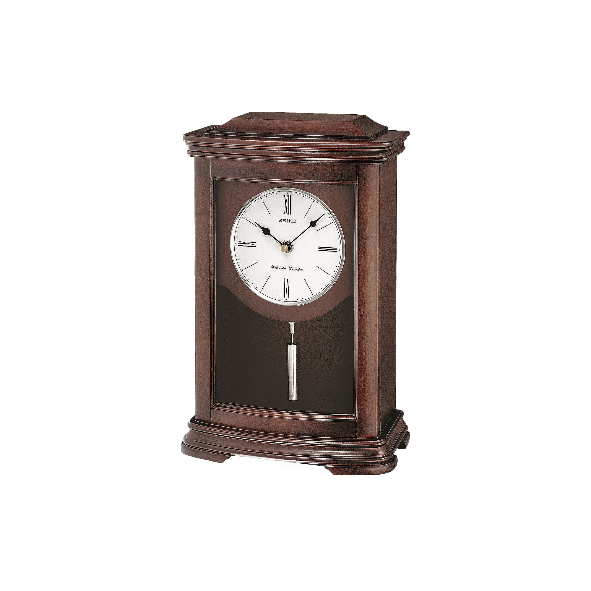Seiko Alder Mantel Clock - QXQ013BLH, Brown