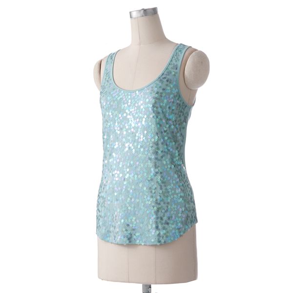 Apt. 9® Iridescent Sequin Tank