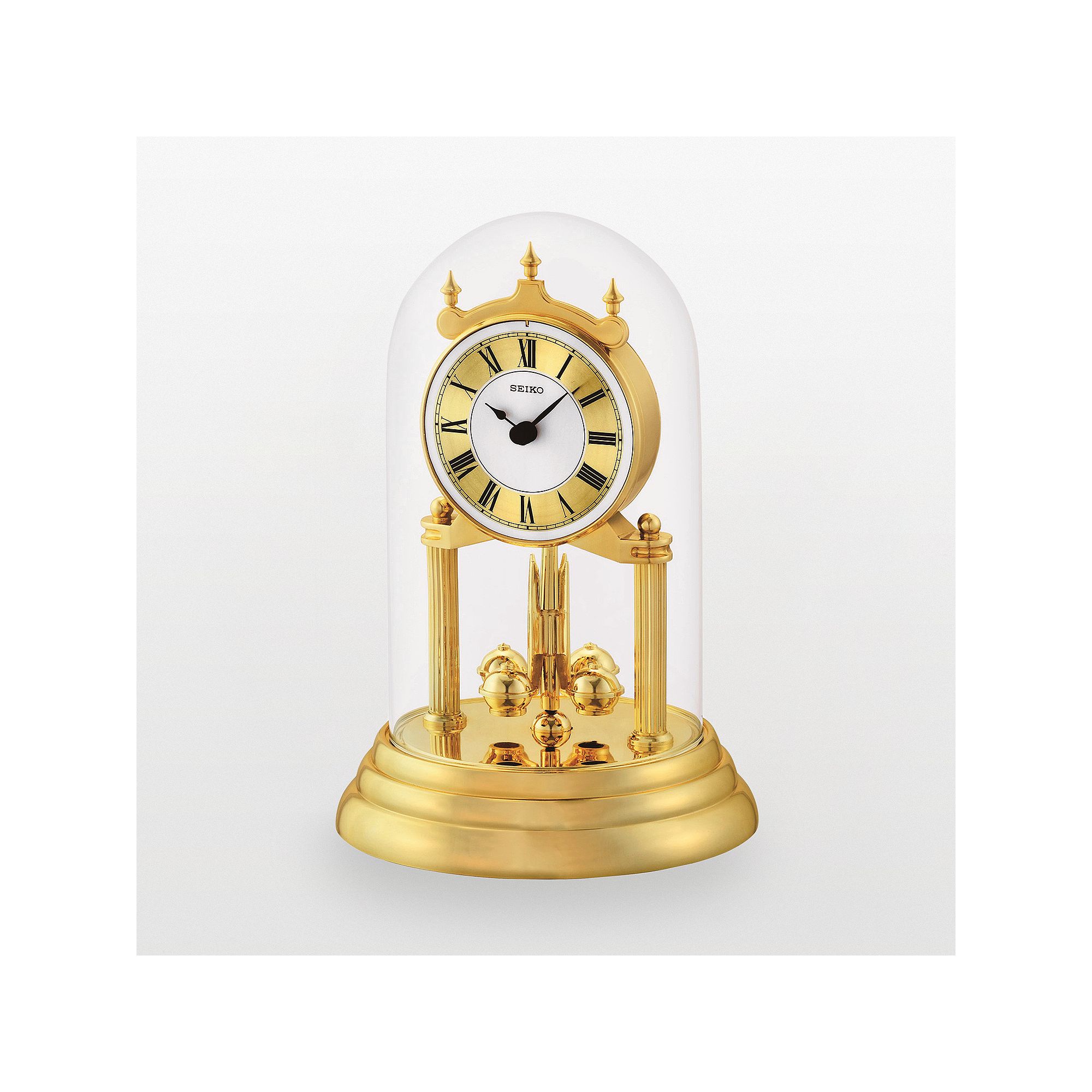 Seiko Gold Tone Anniversary Mantel Clock - QHN006GLH