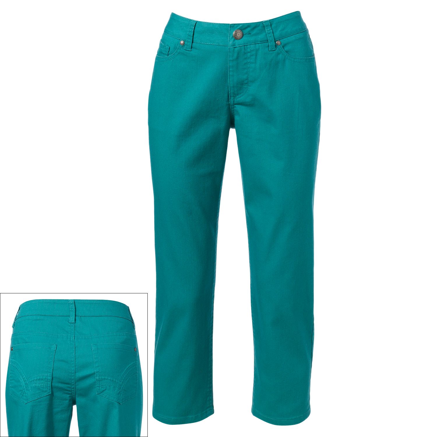 kohls womens colored jeans