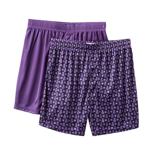 Croft & Barrow® 2pk. Geometric Microfiber Boxers
