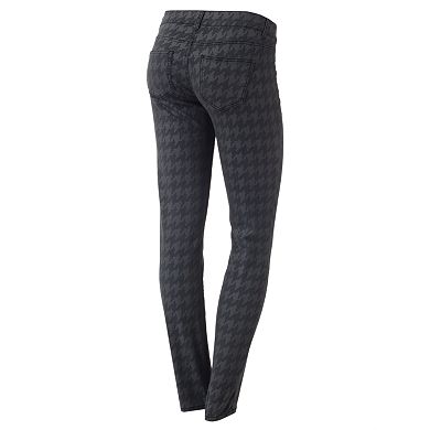 Tinseltown Houndstooth Skinny Jeans - Juniors