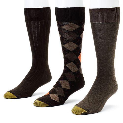Men's GOLDTOE® 3-pk. Double-Argyle Dress Socks