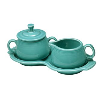 Fiesta 4 pc Sugar Bowl & Creamer Set With Tray