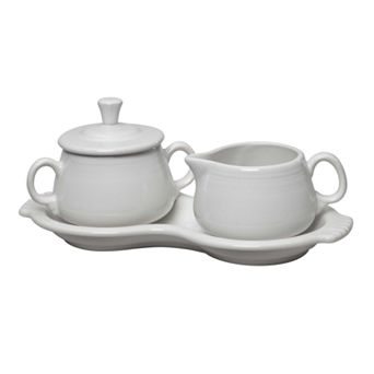 Fiesta 4 pc Sugar Bowl & Creamer Set With Tray