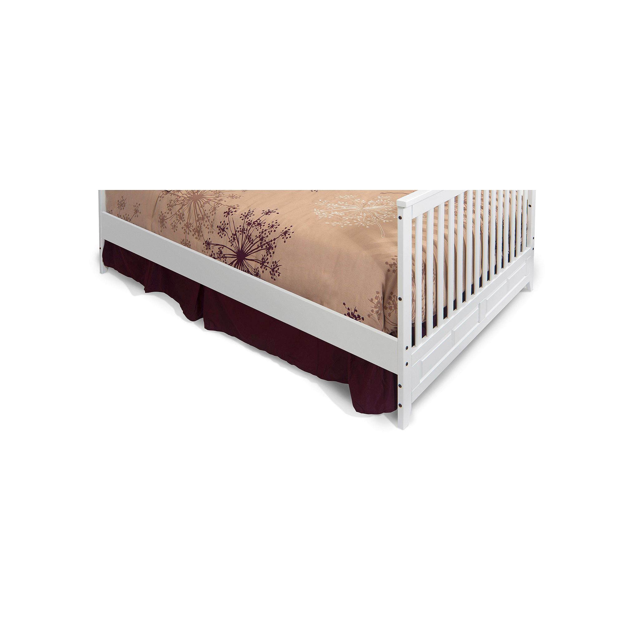 Child Craft Logan Full-Size Bed Conversion Rails, Matte White