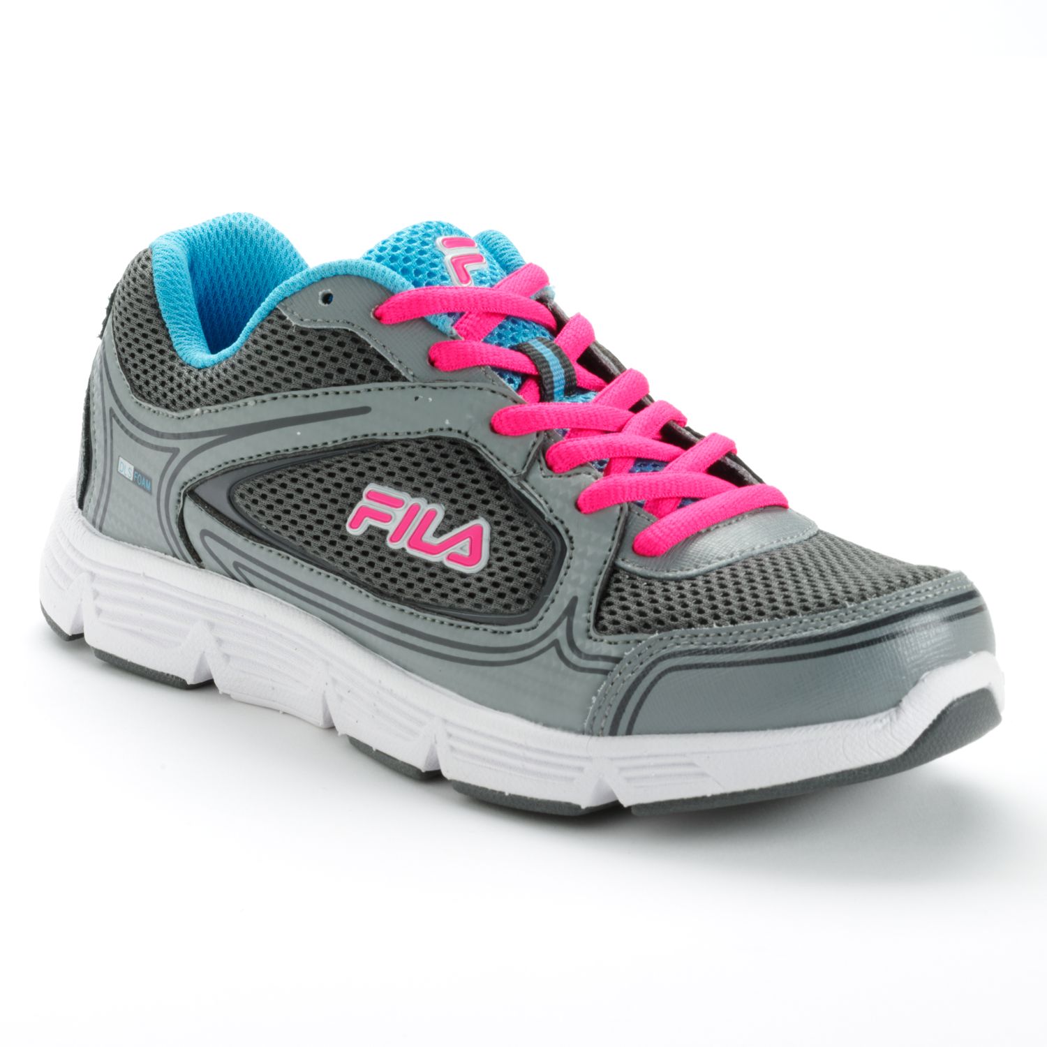 grey and pink fila