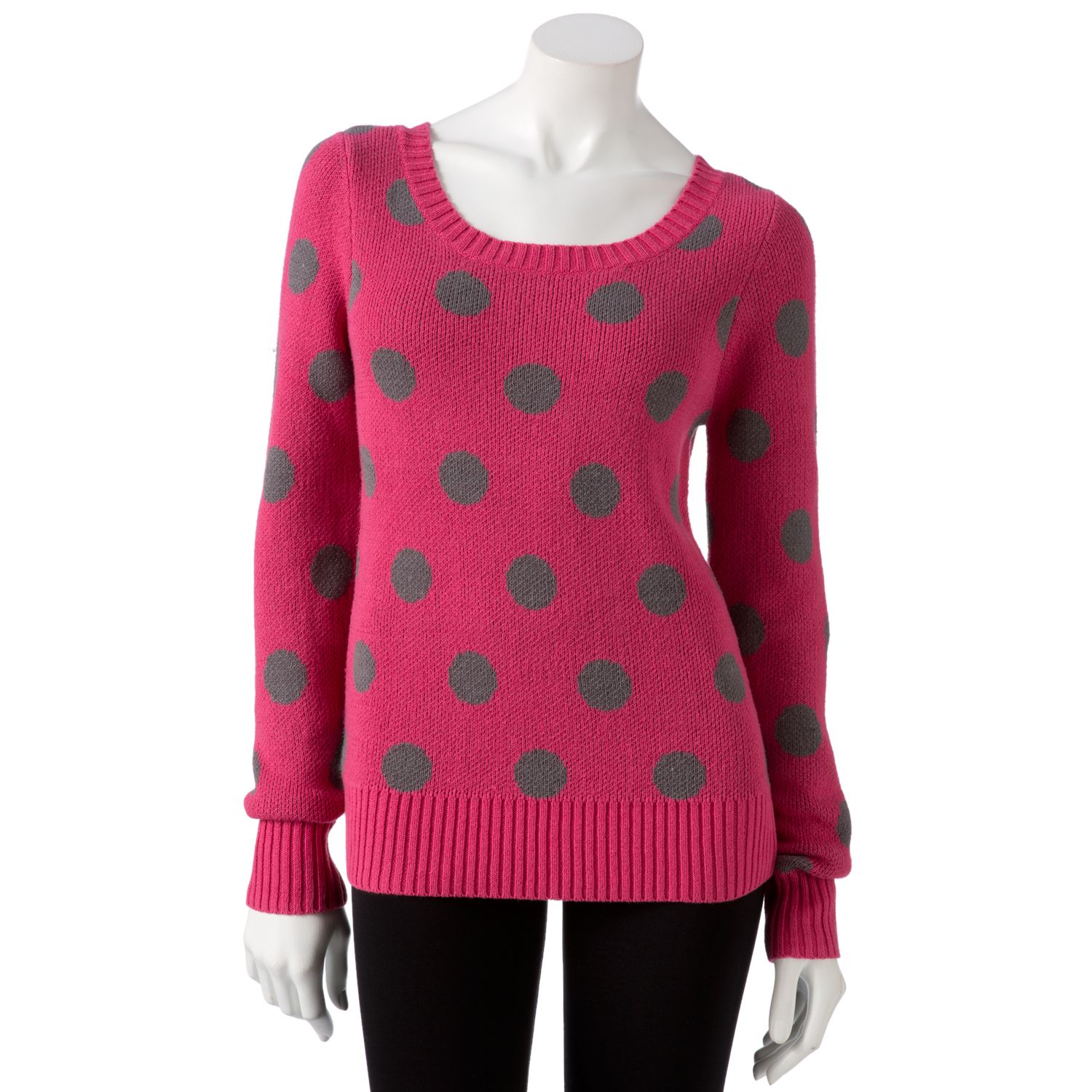 kohls polka dot sweater