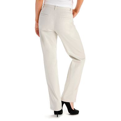 Lee Slimming Straight-Leg Trouser Pants- Women's