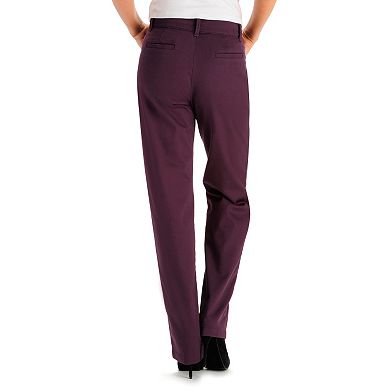 Lee Slimming Straight-Leg Trouser Pants- Women's