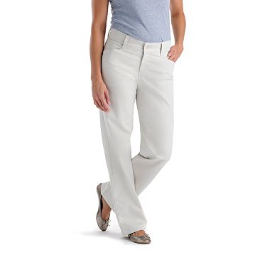 Lee Slimming Straight-Leg Trouser Pants - Women's