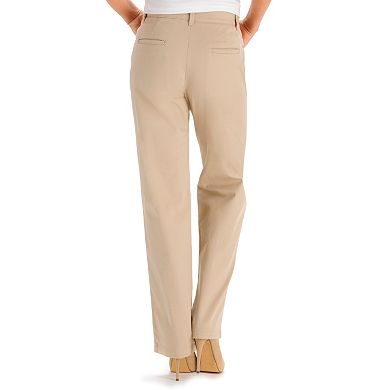 Lee Slimming Straight-Leg Trouser Pants- Women's