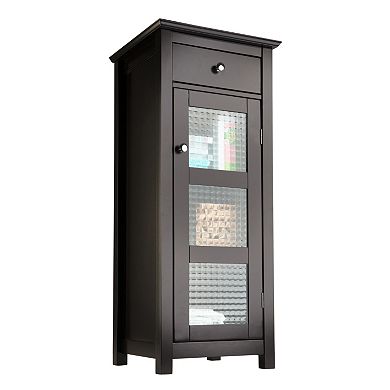 Elegant Home Fashions Chesterfield Floor Cabinet With Drawer