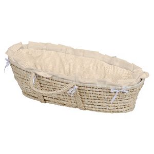 Badger Basket Gingham Moses Basket