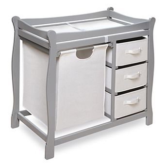 Badger Basket Sleigh Hamper Changing Table