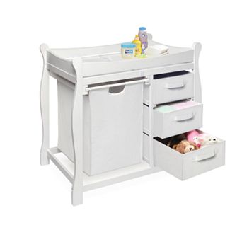 Badger Basket Sleigh Hamper Changing Table