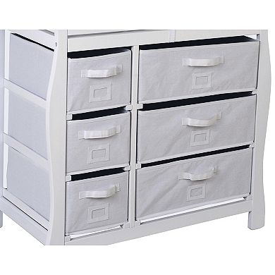 Badger Basket Sleigh Basket Changing Table Dresser