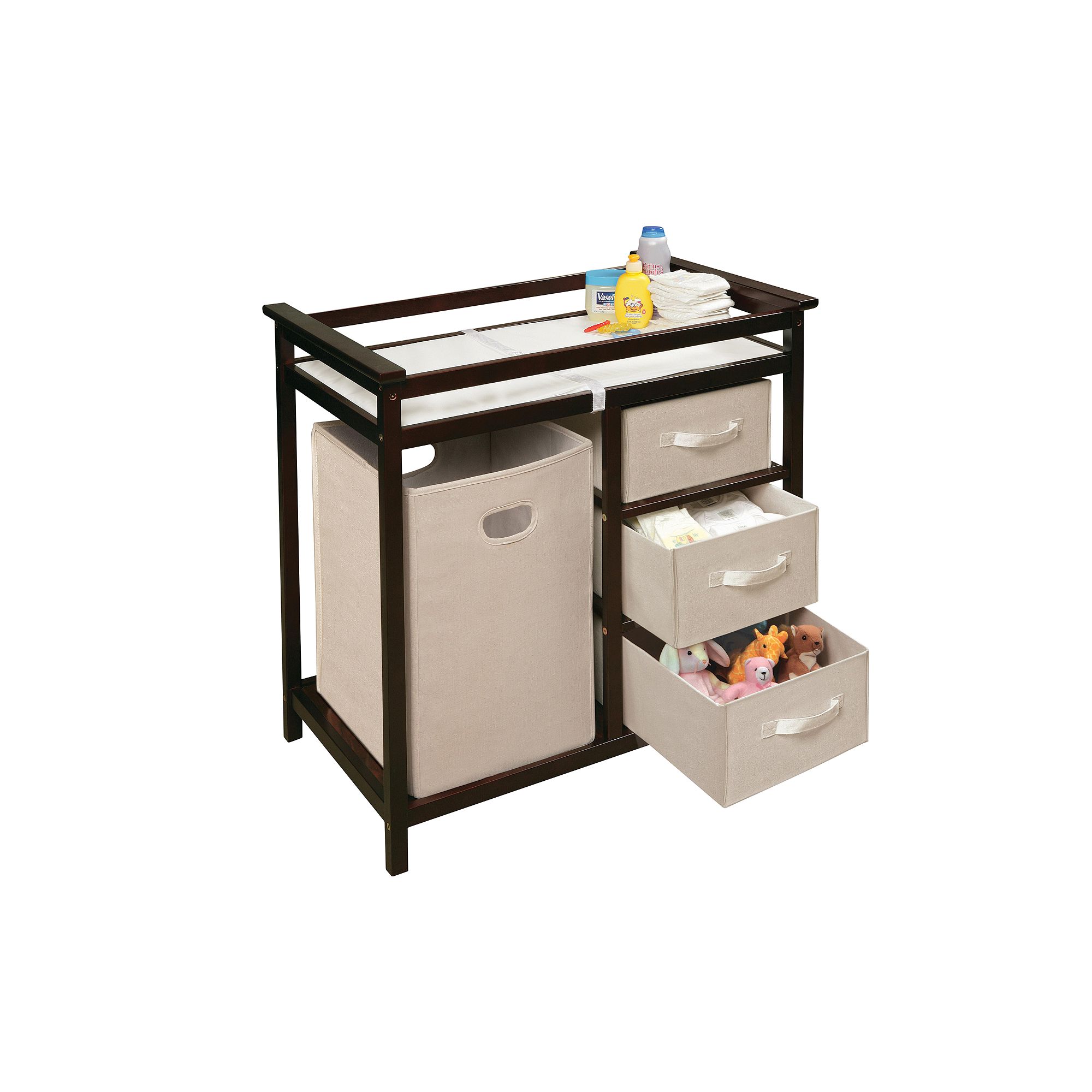 Badger Basket Modern Changing Table, Brown