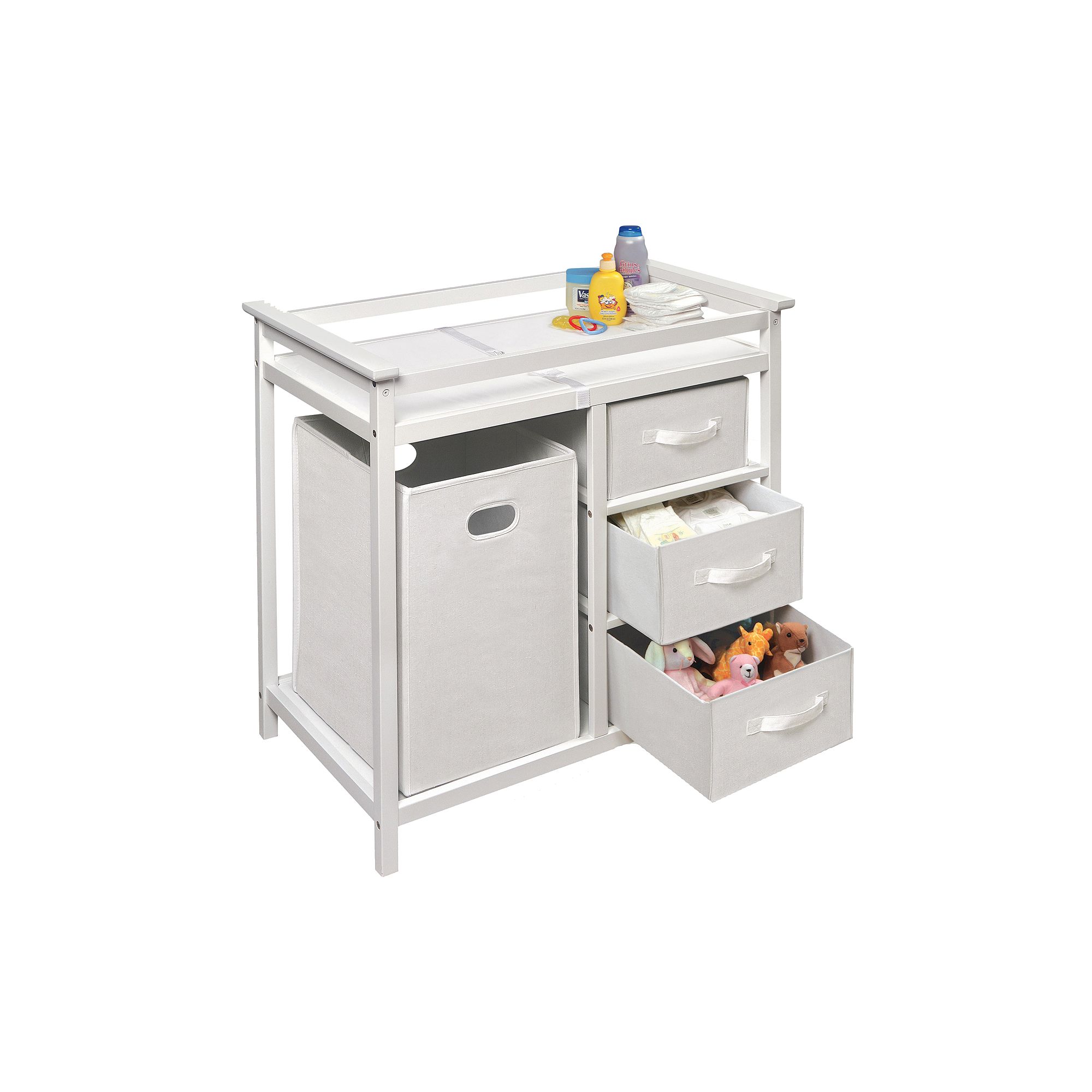 Badger Basket Modern Changing Table, White