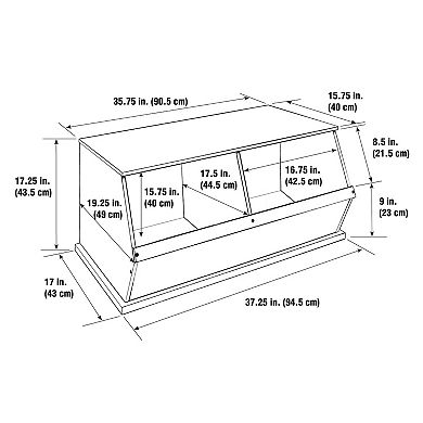 Badger Basket Two-Bin Organizer