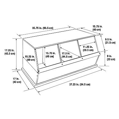 Badger Basket Three-Bin Organizer