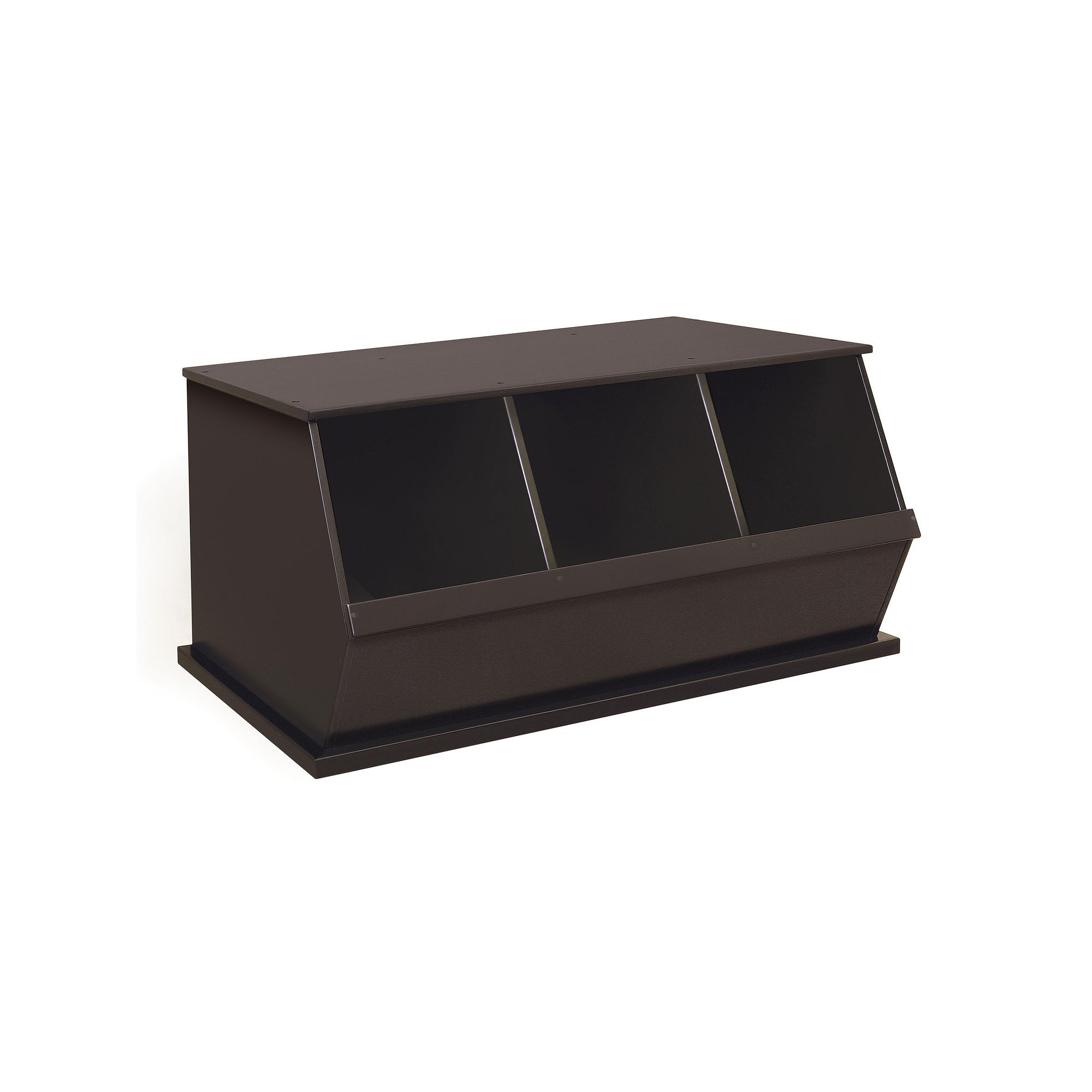 Badger Basket Three-Bin Organizer, Brown