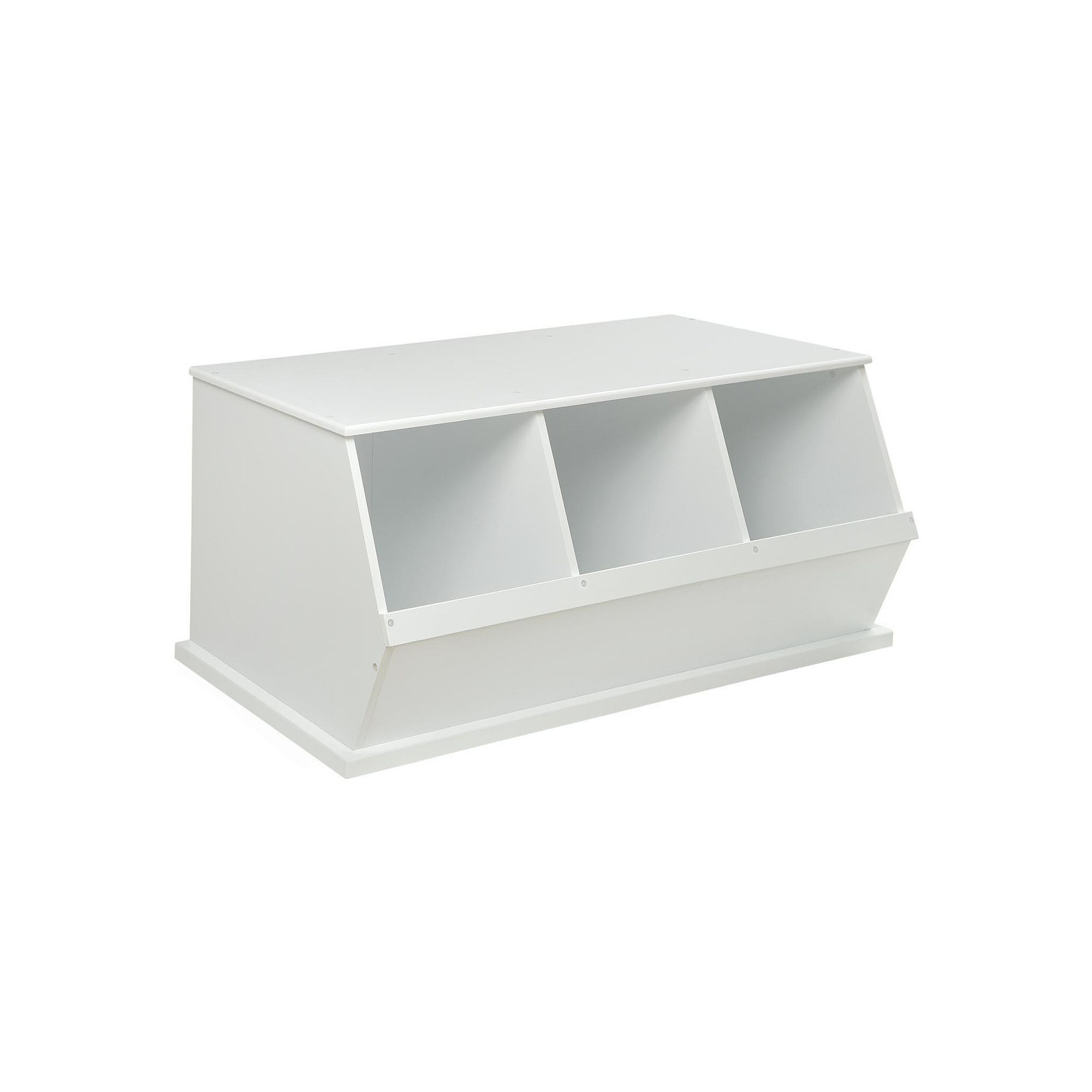 Badger Basket Three-Bin Organizer, White