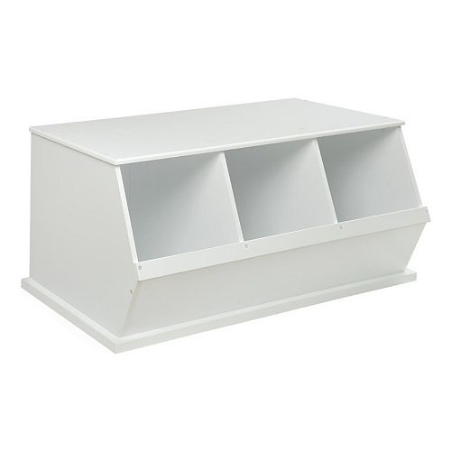 badger basket combo bin storage unit with three baskets gray