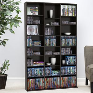 Sauder Media Storage 7 Shelf Bookcase