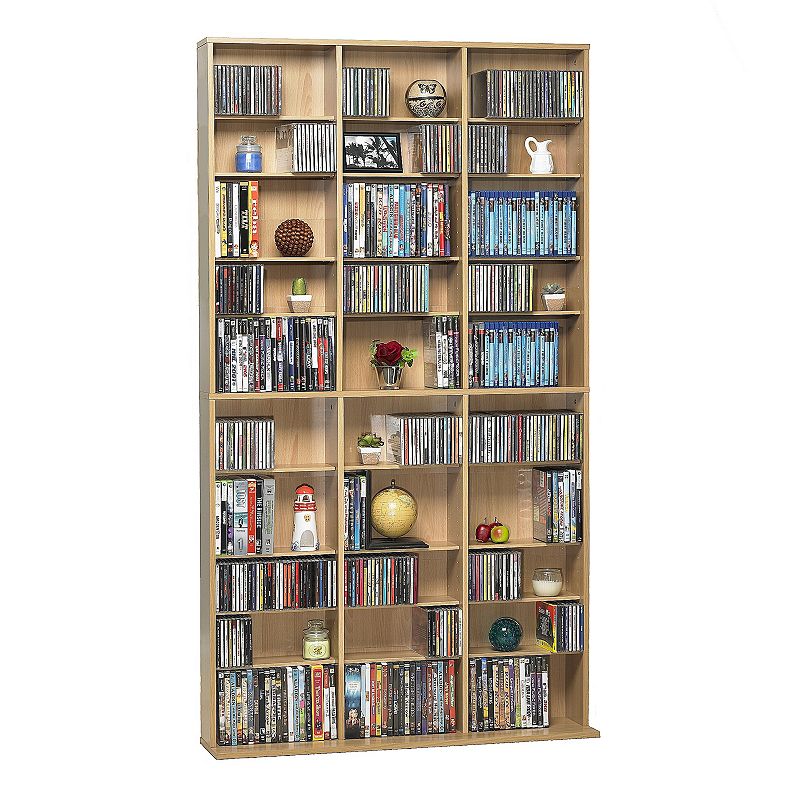 Atlantic - Oskar Wood Media Cabinet - Light Maple
