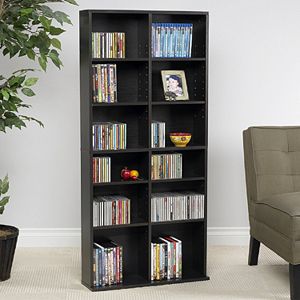 Sauder Media Storage 7 Shelf Bookcase