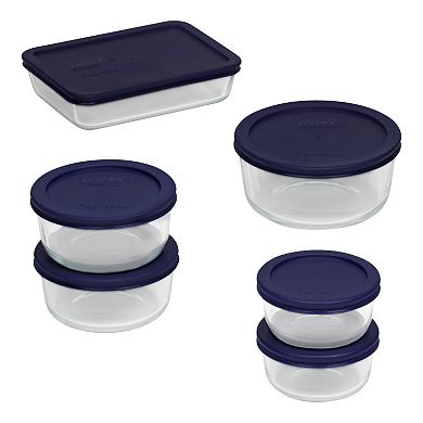 Pyrex Simply Store Plus 12-Piece Glass Food Storage Set