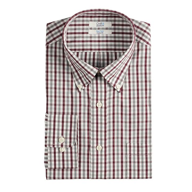 Mens Buttondown Collar Check Shirt