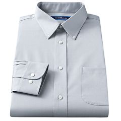 Men's Croft & Barrow® Classic-Fit Solid Broadcloth Button-Down Collar Dress Shirt