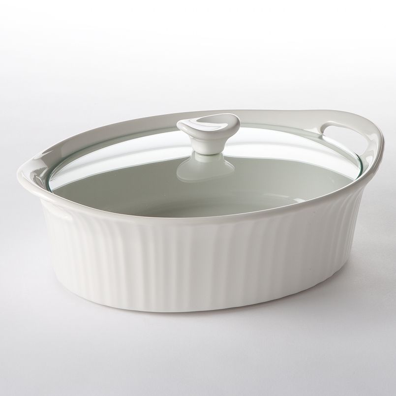 CorningWare French White 2 1/2-qt. Oval Casserole Dish