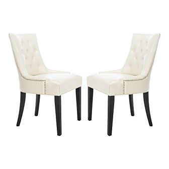 Safavieh 2 pc Abby Cream Side Chair Set