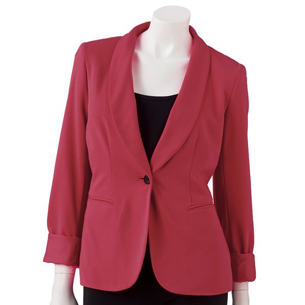 red ponte blazer jacket