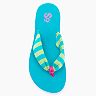turquoise wedge flip flops
