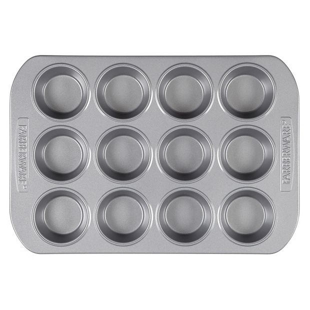12 Cup Mini Muffin Pan Heavyweight Steel Bakeware Tray Baking Muffins &  Cupcakes
