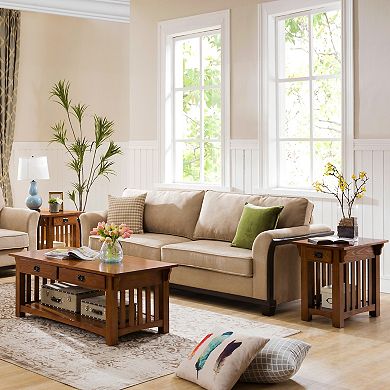 Leick Furniture Mission Sienna Chairside Table