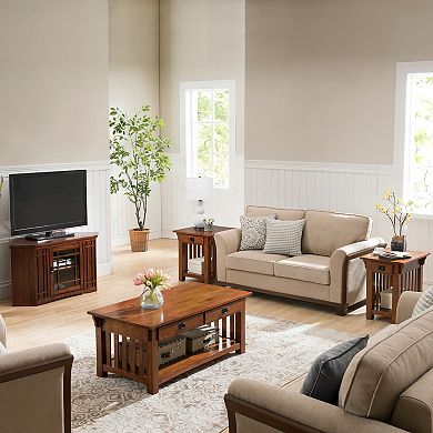 Leick Furniture Mission Corner TV Stand